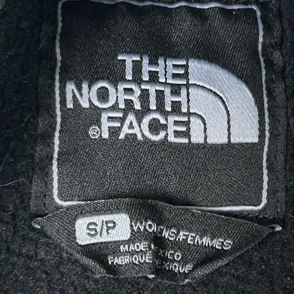 North Face Jacket Womens Small Black Fleece Pink Logo Denali Breast Cancer Gorp - Picture 4 of 11